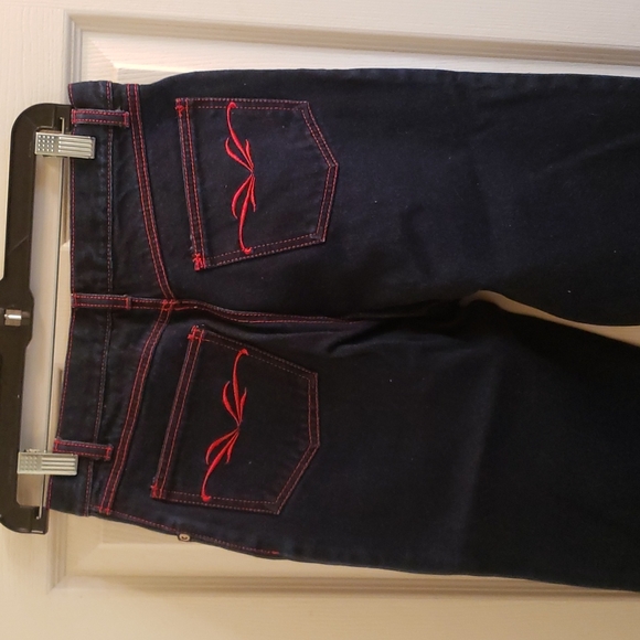 Deja Blue Dark Stonewash Jeans Size 8 - Picture 4 of 5